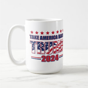 Ta Amerika tillbaka trump 2024 Kaffemugg