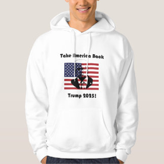 Ta Amerika tillbaka - Trump 2025 är en kraftfull k Hoodie