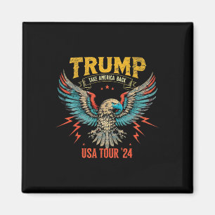 Ta Amerika Tillbaka Trump Cowboy Rodeo Val Magnet