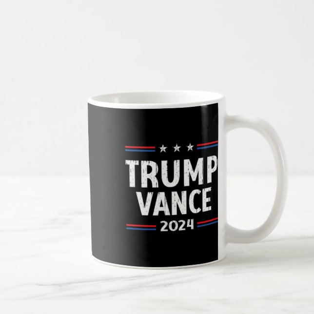 Ta Amerika tillbaka Trump Vance 2024 Vice Presiden Kaffemugg (Höger)