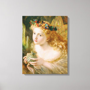 Ta Ansikte från den kvinnliga Vintagen Fine Art Canvastryck