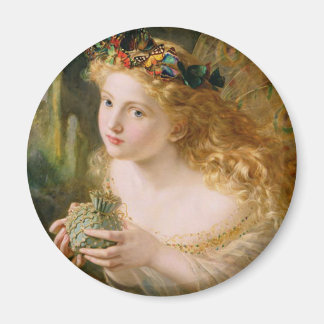 Ta Ansikte från den kvinnliga Vintagen Fine Art Magnet
