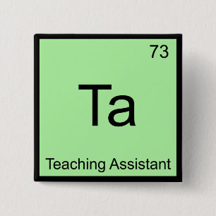 Ta - Assistent kemi element symbol T Knapp