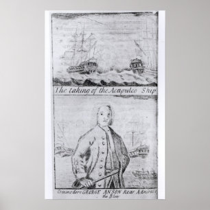 Ta av den Acapulco frakten, 20th Juni 1743 Poster