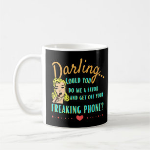Ta av dig din Mobila Retro-cell Mobilt Kaffemugg