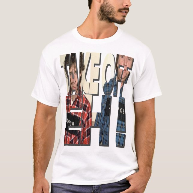 Ta av dig, Eh! Bob och Doug McKenzie Retro T Shirt (Framsida)