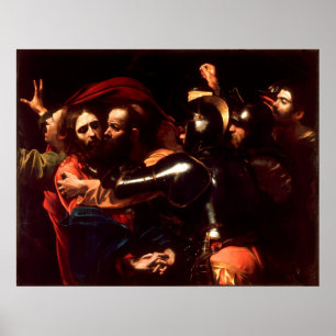 Ta av Kristus vid Caravaggio (1602) Poster