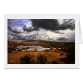 Ta av planet panoramat - Watson sjön Hälsningskort