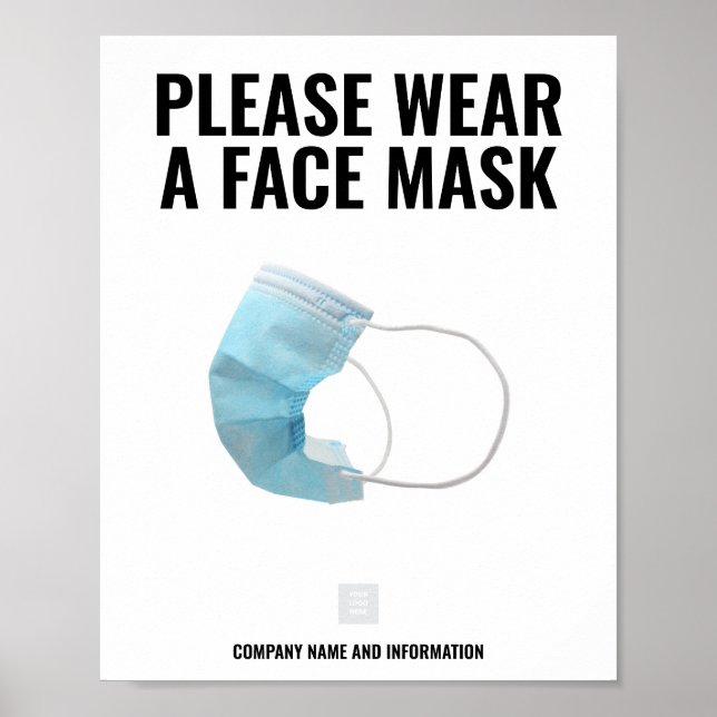 TA BÄRA EN poster FACEMASK (Framsidan)