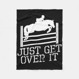 Ta bara över den där Equestrian Jumping Quote Hors Fleecefilt
