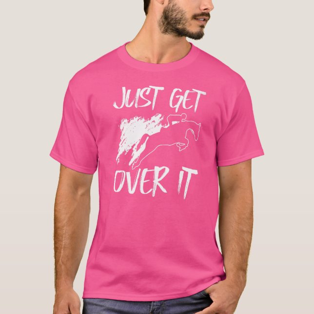 Ta bara över den Tävla Tävlan Equestr T Shirt (Framsida)
