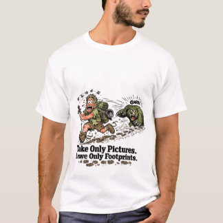 Ta bara roliga bilder vandrare t shirt