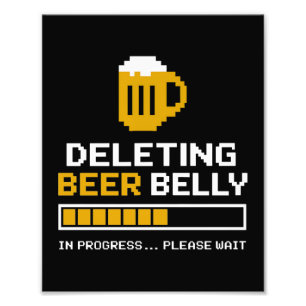 Ta bort Beer Belly Vänta tills Pub läses in Fototryck