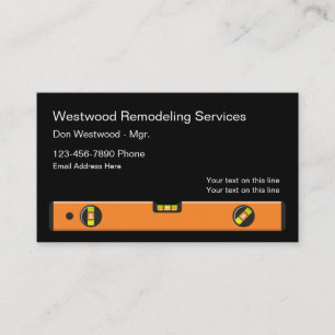 Ta bort Business Card-mall för byggverksamhet Visitkort