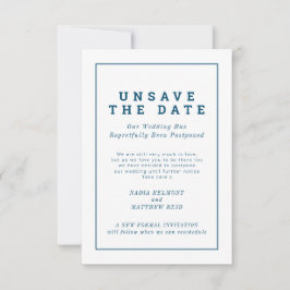 Ta bort datumet bröllop ändrar plan sänds senare spara datumet