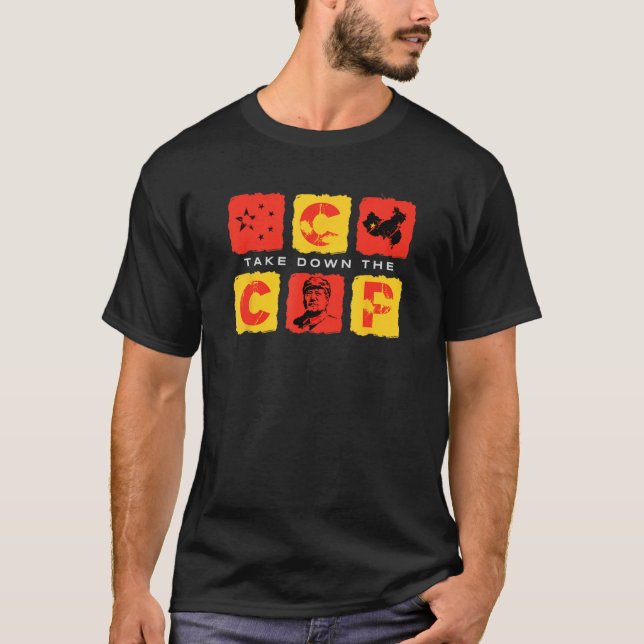 Ta bort den centrala motparten, Anti Communist Chi T Shirt (Framsida)