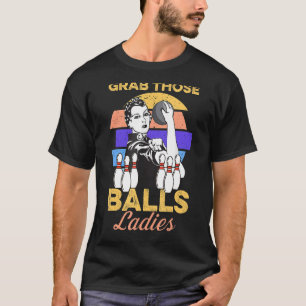 Ta bort den där Bollar Dam- sänkande retro för kvi T Shirt
