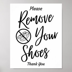 Ta bort dina skor poster