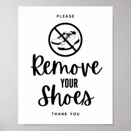 Ta bort dina skor poster