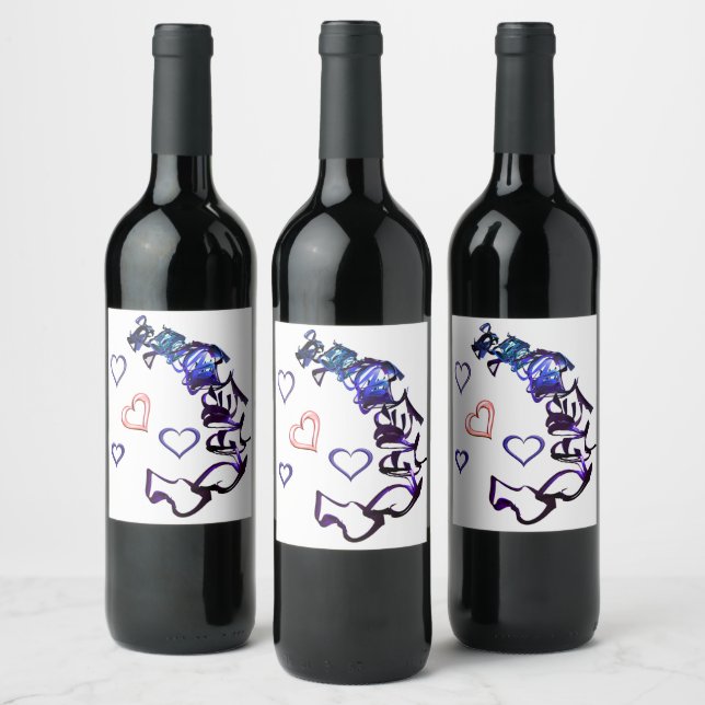 Ta bort etiketter för mitt hjärta Vin (Flaskor)