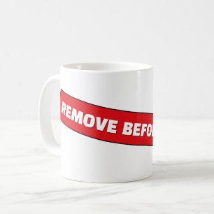 Ta bort före flygets Märkre Red Aviation Kaffemugg