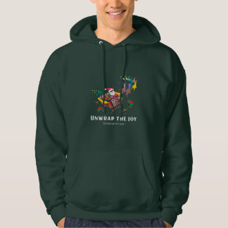 Ta bort glädjen - tomten är på väg! Jul Hoodie