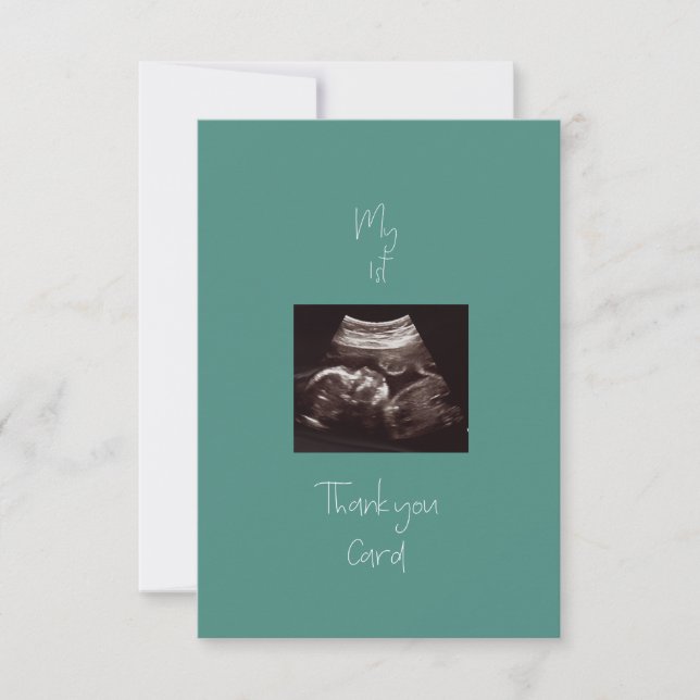 Ta bort mitt första tackkort i Baby Tack Kort (Framsida)