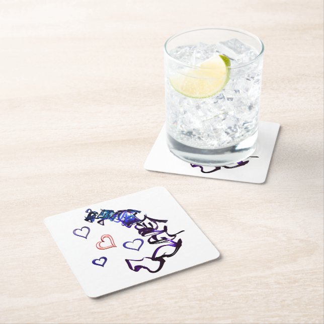 Ta bort mitt hjärta Pappra Underlägg Papper Kvadrat (Insitu)