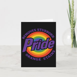 Ta bort Pridet Stubborn Orange Stains Resist Trump Kort