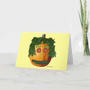 Ta bort Pumpkin Ansikte-hälsningskort Kort
