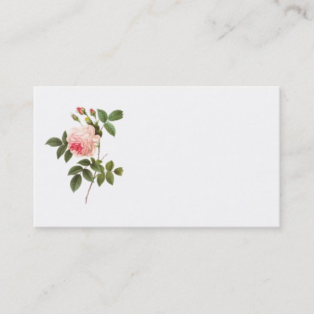 Ta bort Rosa ros, Affärskort Visitkort (Framsida)