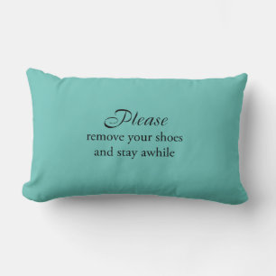 Ta bort skorna och stanna medan Pillow Lumbarkudde
