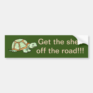 Ta bort snäckan från Turtle Bumper Sticker Bildekal