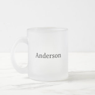 Ta bort text Ersätt egen design 10 oz Frostad Glasmugg
