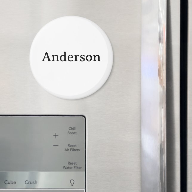 Ta bort text Ersätt Egen Design 3 tums cirkel Magnet (In Situ (Fridge))