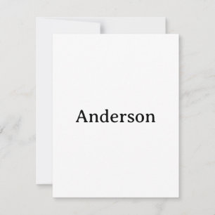 Ta bort text Ersätt Egen Design 4,25"x5,5" Kvadrat Tack Kort