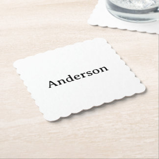Ta bort text Ersätt egen design 4" x 4" Scalloped  Underlägg Papper