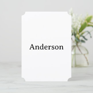 Ta bort text Ersätt egen design 5" x 7" Biljett Tack Kort