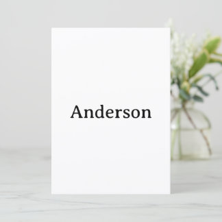 Ta bort text Ersätt egen design 5" x 7" kvadratisk Tack Kort