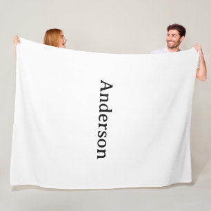 Ta bort text Ersätt Egen Design 60"x80" Fleecefilt