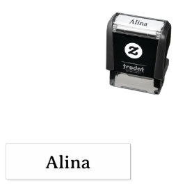ta bort text lägg till egen design 1,4" x 0,4" självfärgande stämpel
