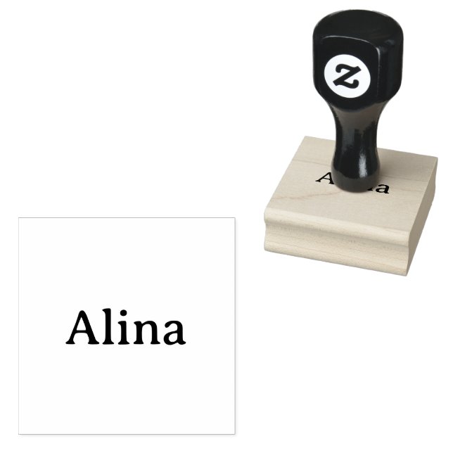 ta bort text lägg till egen design 2" x 2" stämpel (Stämplad)