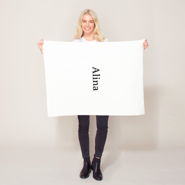 ta bort text lägg till egen design 30" x 40" fleecefilt (På plats)