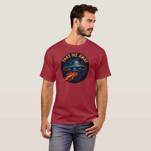 Ta bort UFO T Shirt (Hel framsida)