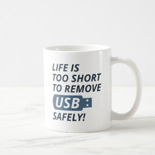 Ta bort USB på ett säkert sätt Kaffemugg