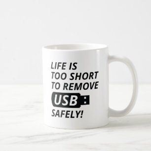Ta bort USB på ett säkert sätt Kaffemugg