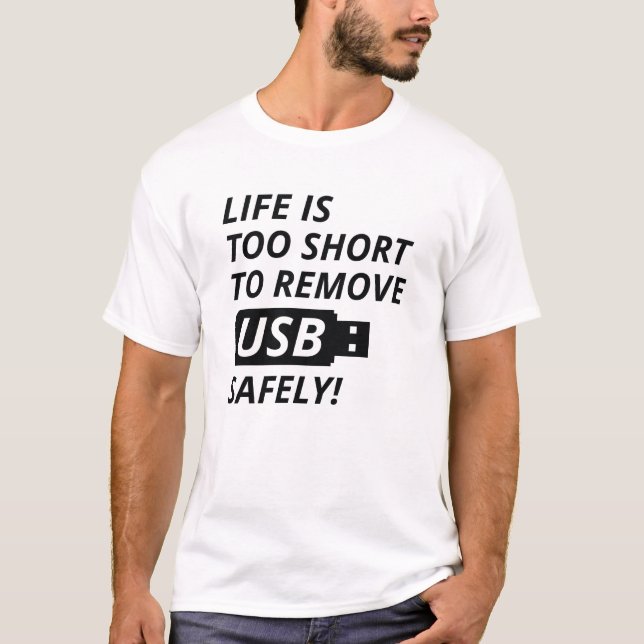 Ta bort USB på ett säkert sätt T Shirt (Framsida)