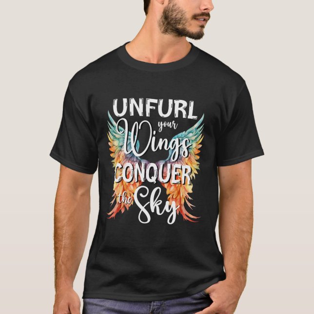 Ta bort Vingar från Himmel-inspirationsofferten T Shirt (Framsida)
