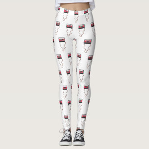 Ta bort Vintage för återföring av kassettbandsband Leggings
