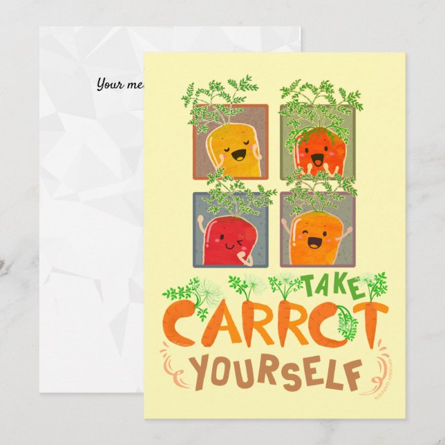 Ta Carrot Yourself - Punny Garden (Fram/baksida)